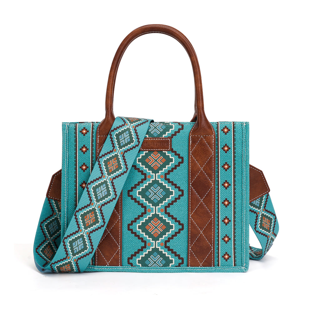 Aztec Tote Bag for Women Boho Shoulder Purses and Handbags（GREEN） APHISON