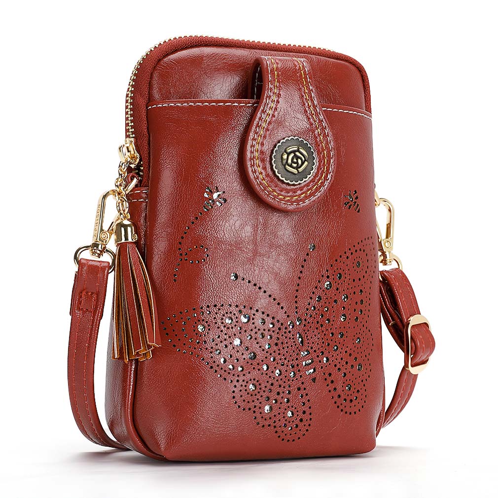 APHISON Designer Phone Bags for Women Crossbody, Sunflower Tassel