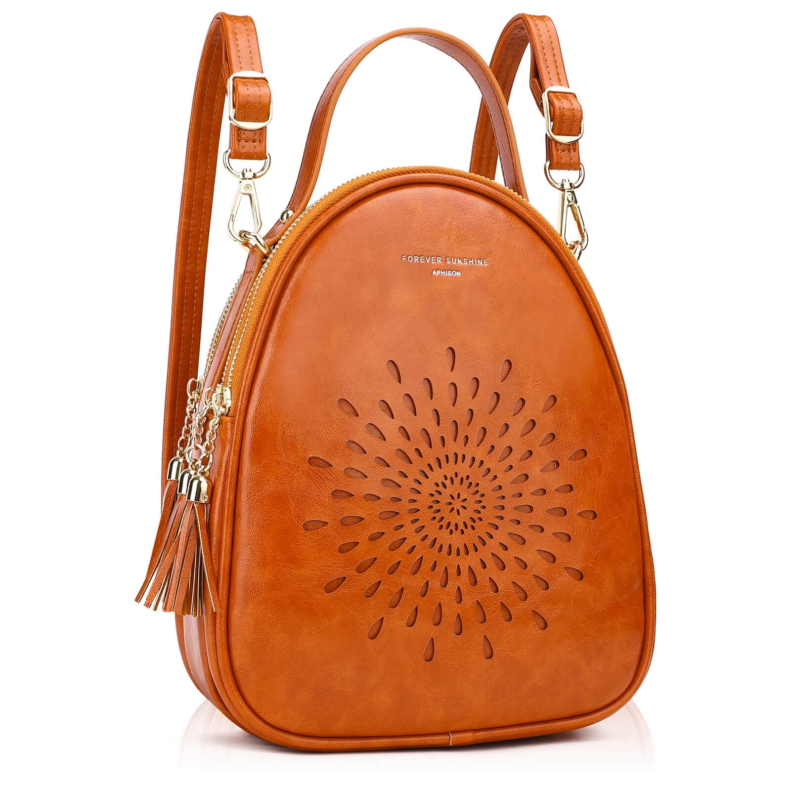 APHISON Designer Phone Bags for Women Crossbody, Sunflower Tassel